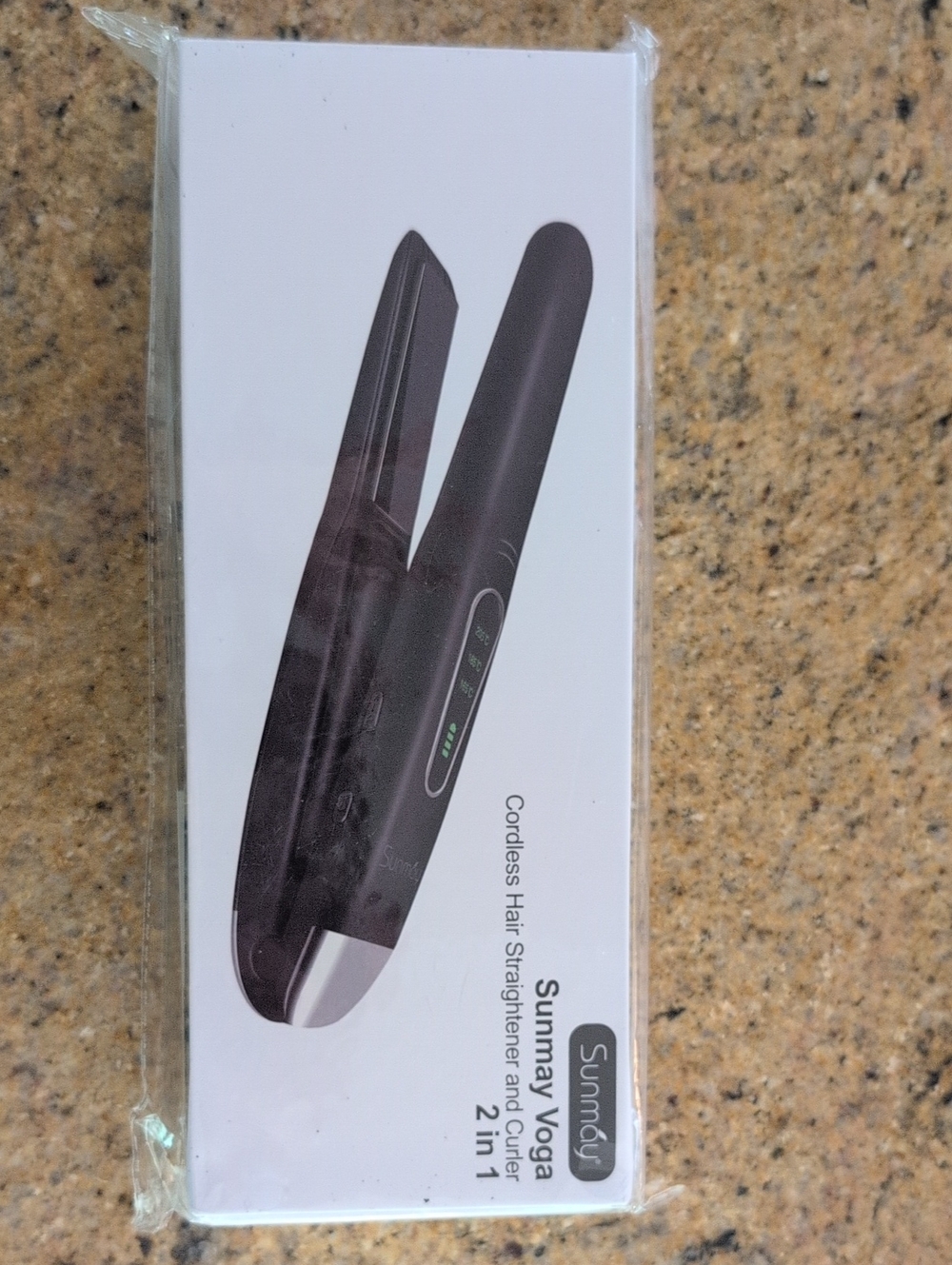 Vogue Black Cordless Hair Straightener 2-in-1